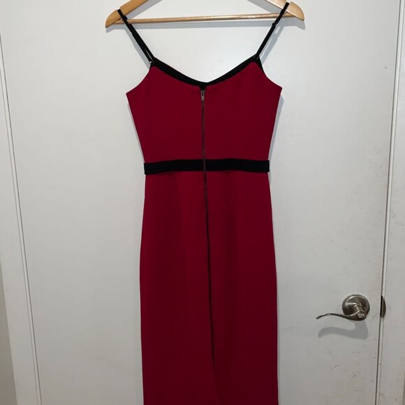 Dress The Populaion Emma Spaghetti Body-Con Dress in Red Wome XS - Picture 5 of 11